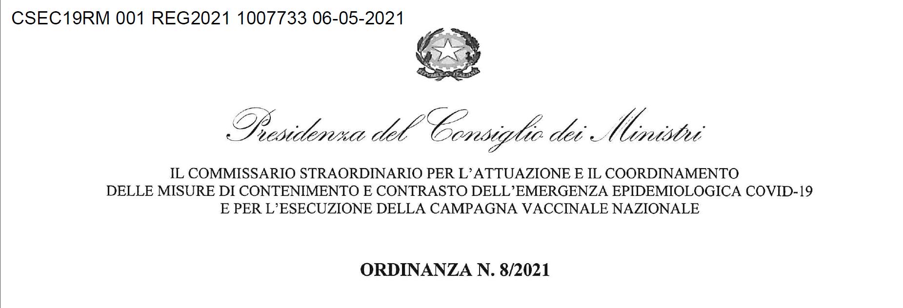 Esecuzione della Campagna Vaccinale Nazionale . Commissario ...