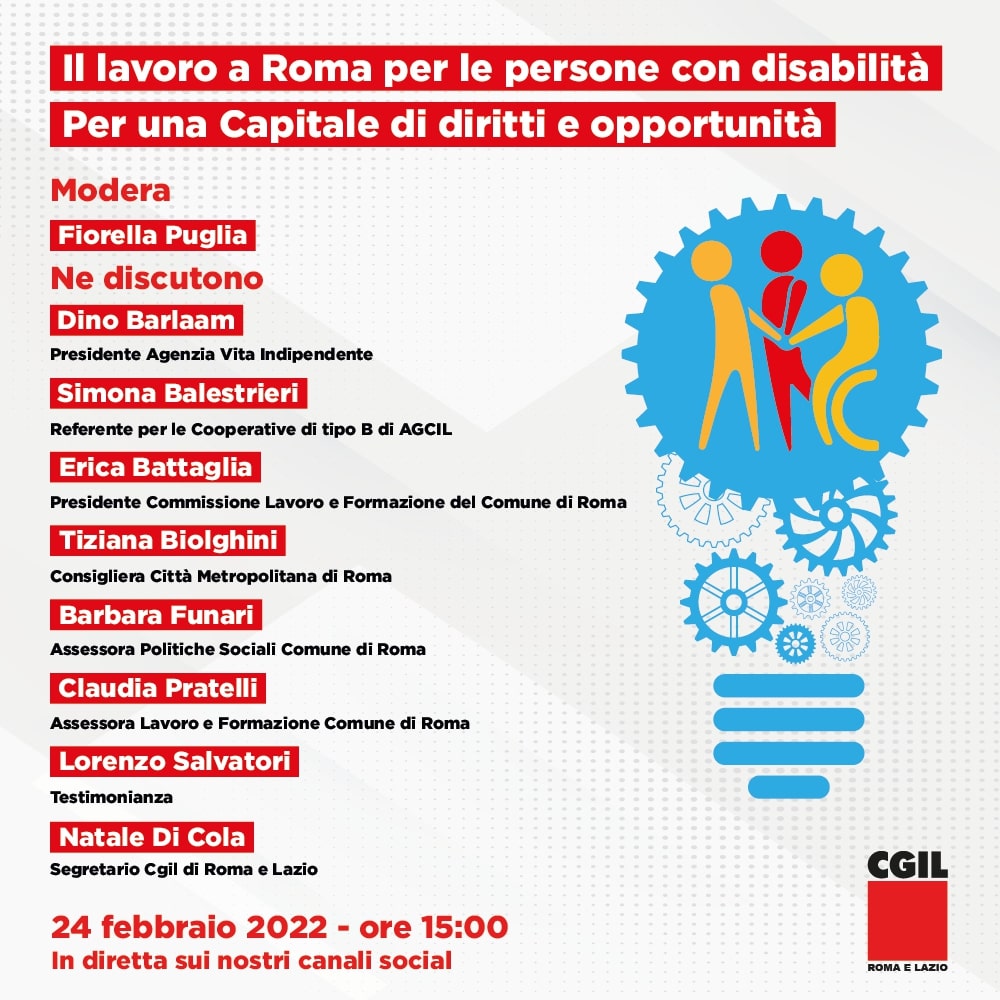 Il lavoro a Roma per le persone con disabilità